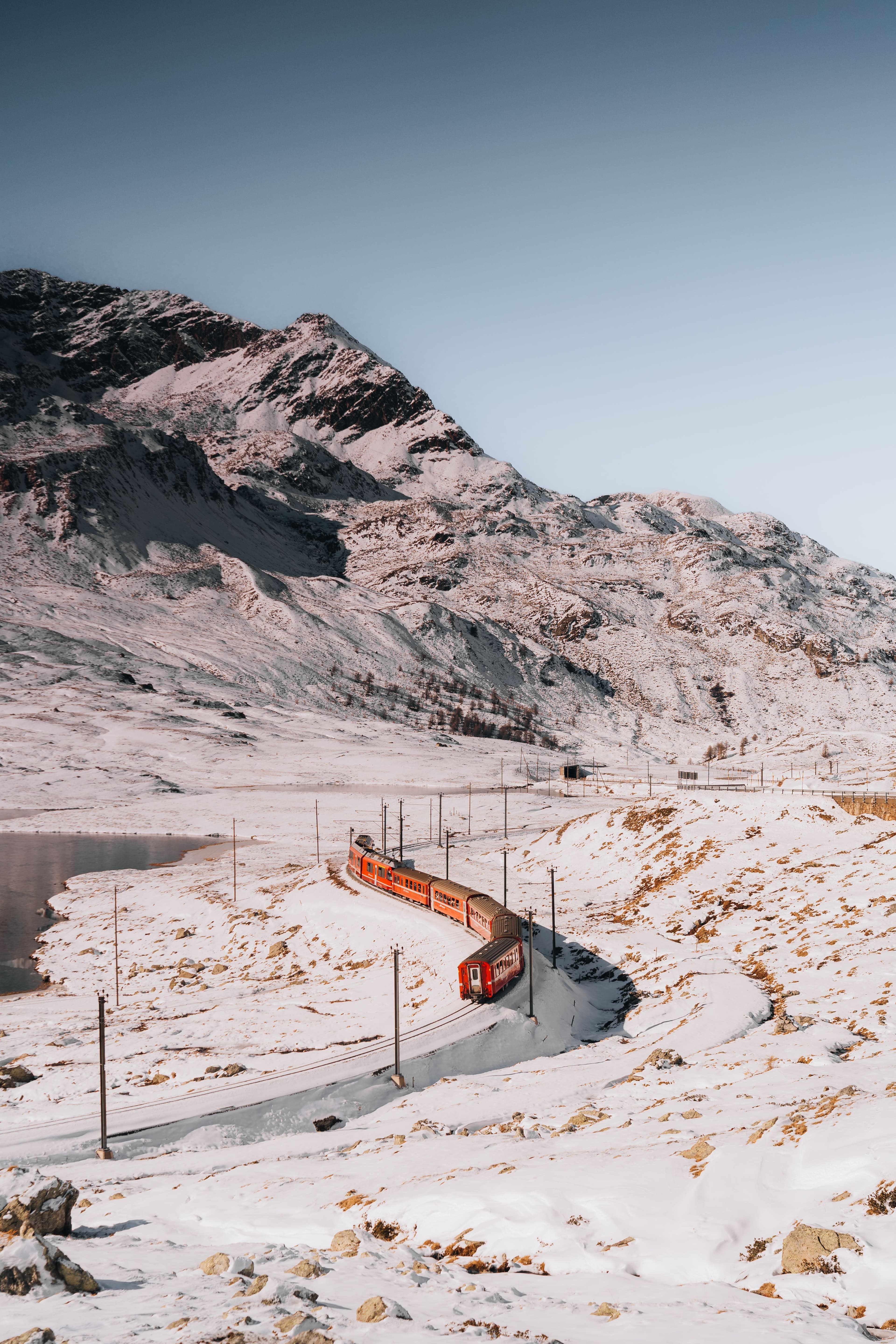 Dettaglio: Trenino rosso del Bernina